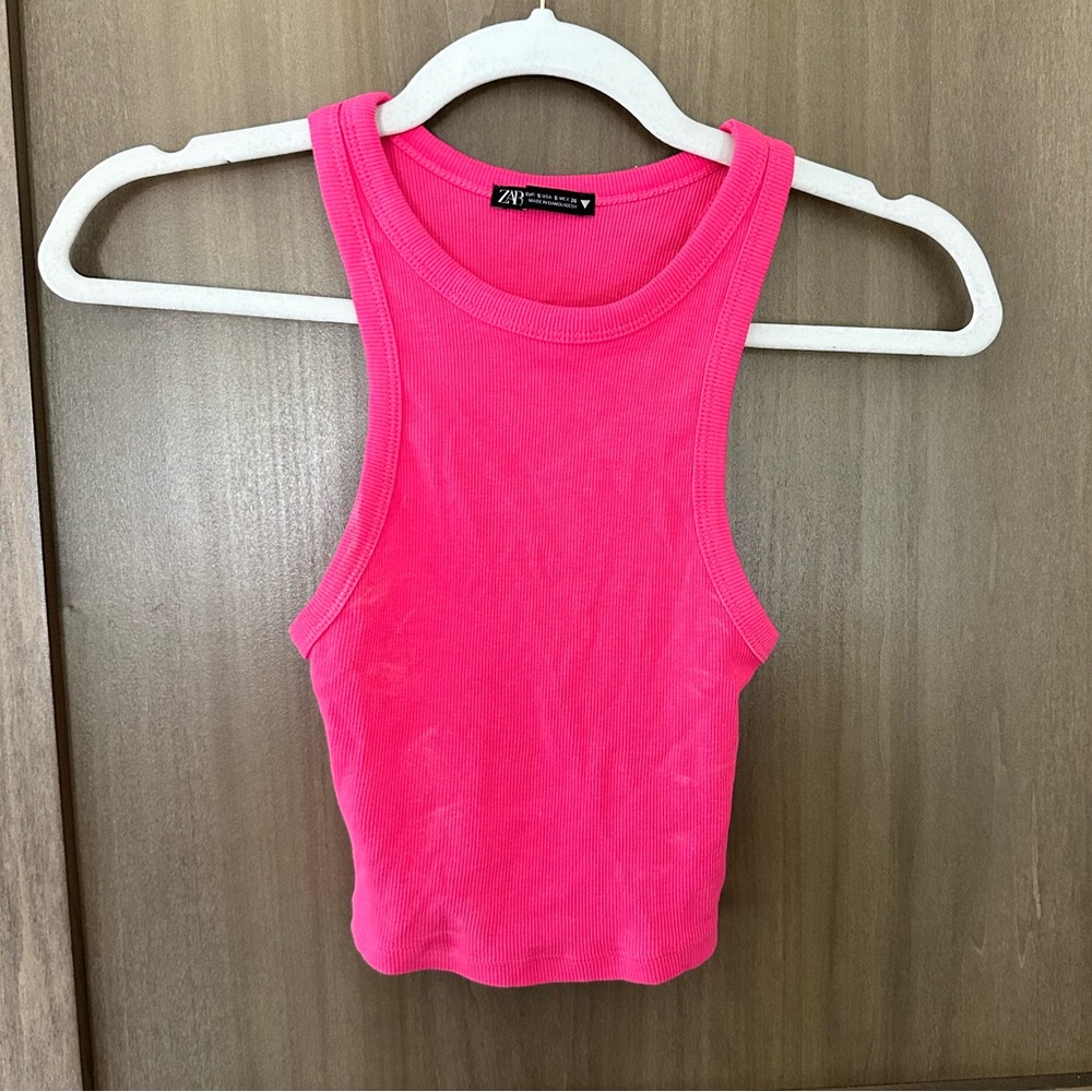 Zara Fitted Crop Tank